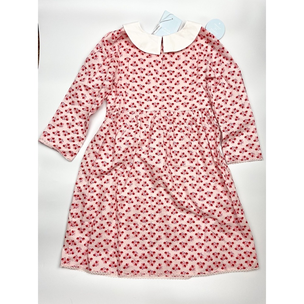 Hill House The Tiny Lottie Girls 11/12Y Pink‎ Spaced Floral Dress NWT